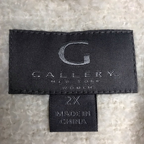 GALLERY bouclé wool blend coat!  Light cream And cream satin poly lining NEW - Picture 4 of 8